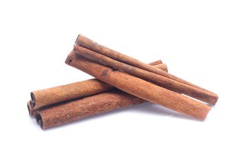 cinnamon isolated on white background