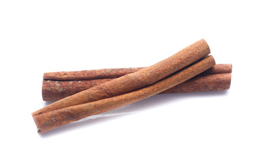 cinnamon isolated on white background