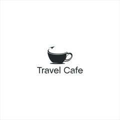 travel cafe logo design simple 