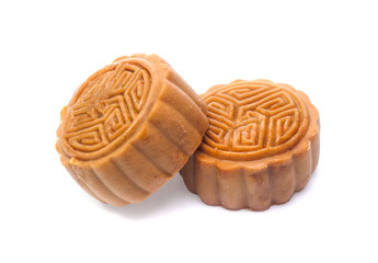 moon cake on white background
