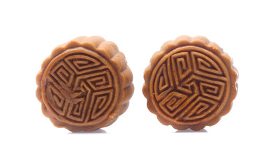 moon cake on white background