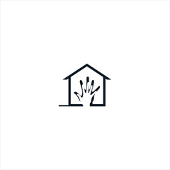 happy home logo design simple