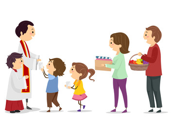 Stickman Family Mass Offering Illustration