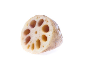 Lotus root  isolated on the white background