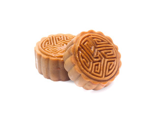 moon cake on white background