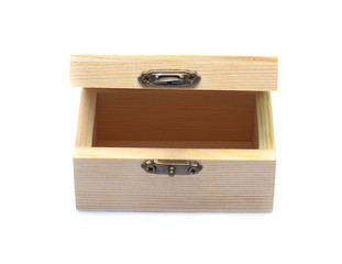 wood box isolated on white background