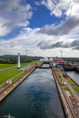 Fototapeta na wymiar パナマ運河