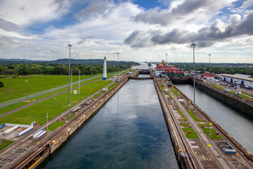 Fototapeta na wymiar パナマ運河