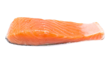 salmon  isolated on white background