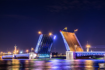 Obraz na płótnie Canvas The bridge at Saint Peterburg