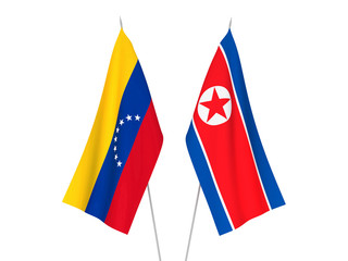North Korea and Venezuela flags