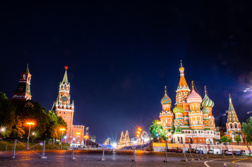 Saint Basil's Cathedral in red square