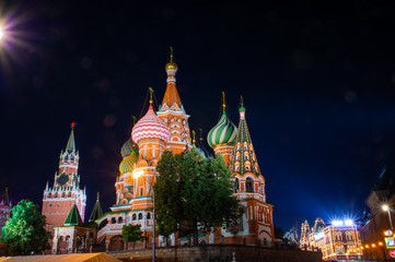 Saint Basil's Cathedral in red square