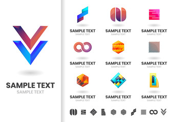 Modern Shape Vector for banner