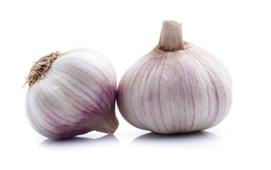 Garlic isolated on white background