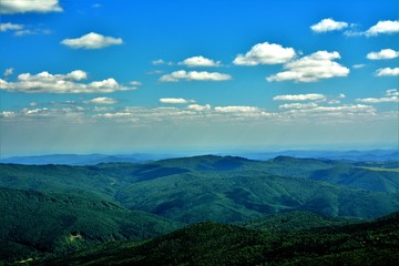 Fototapeta premium TransBucegi road from Bucegi mountains