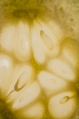 macro of fresh tasty healthy colorful fruit
