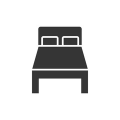 Bed icon. Single bad. New trendy bed vector illustration symbol. eps file.
