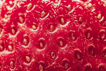 closeup of fresh strawberry