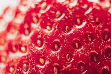 closeup of fresh strawberry