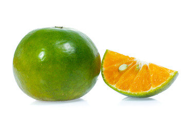 Orange fruit isolated on white background