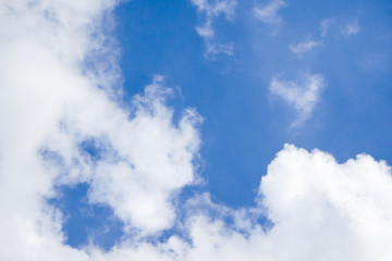 cloud on blue sky nature background for design