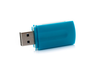 usb reader card isolated