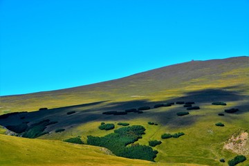 Fototapeta premium TransBucegi road from Bucegi mountains