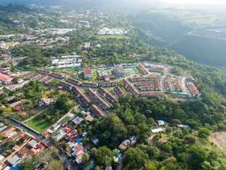 Beautiful aerial view of a luxury Suburbs condominium 