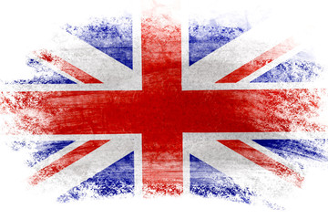 England flag in grunge style. English flag with grunge texture. The national symbol of Great Britain.