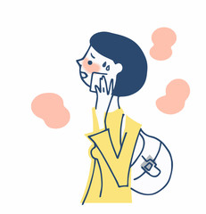 Woman who cares for hot flashes