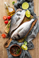 Fresh fish dorado