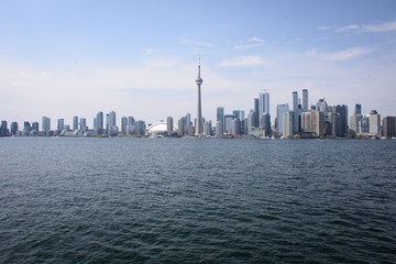Obraz premium Skyline de Toronto, Canadá, con un cielo despejado