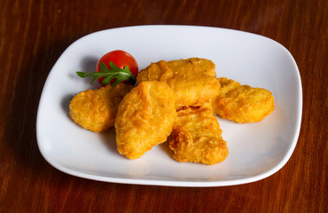 Chicken nuggets heap