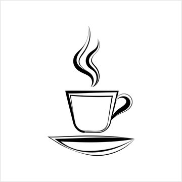 Coffee Cup Icon, Tea Cup Icon