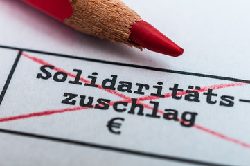 Abschaffung  Solidaritätszuschlag  - obrazy, fototapety, plakaty