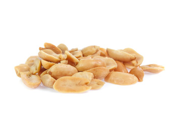 peanuts isolated on white background