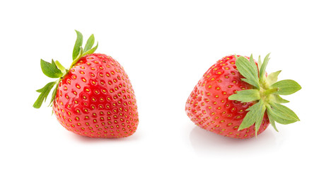 Strawberry isolated on white background.