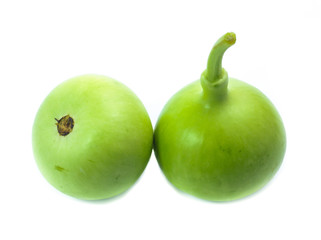 bottle gourds isolated on white background