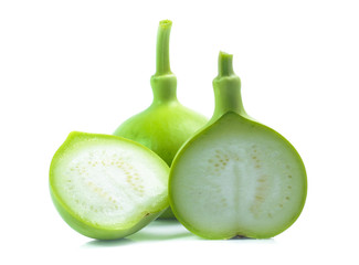 bottle gourds isolated on white background