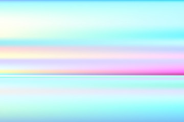 Seascape, blurred background, futuristic wallpaper, abstract design. Realistic vector illustration.