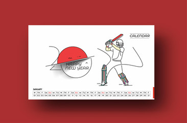 Happy new year 2020 Calenda -  New Year Holiday design elements for holiday cards