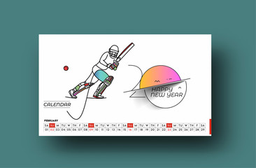 Happy new year 2020 Calenda -  New Year Holiday design elements for holiday cards