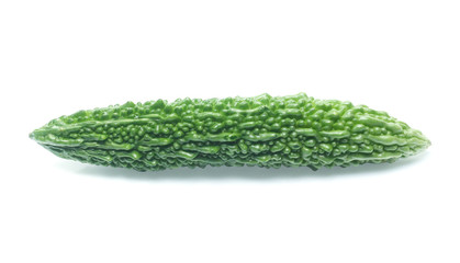 Bitter gourd on white background