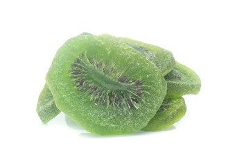 Fototapeta na wymiar Dried kiwi fruit isolated on white