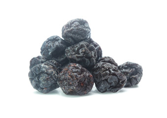 Dried  blueberry isolated on white background