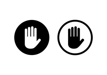 Hand icon, Vector illustration. symbol for web site Computer and mobile.