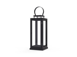 Beautiful modern lantern on isolated white background, 3d illustration © devrawat21