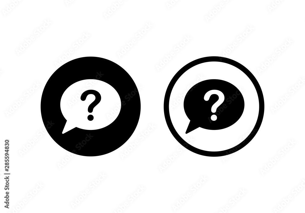 Poster question mark icon symbol vector. symbol for web site computer and mobile.
