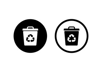 recycle trash icon symbol vector